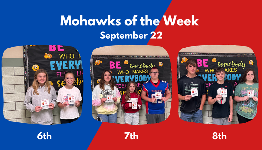 Mohawks of the Week 9/22/23